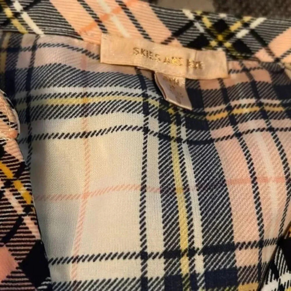 Skies are Blue Plaid‎ Shirt Small - Picture 3 of 5